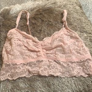 VS PINK Pink Lace Bralette